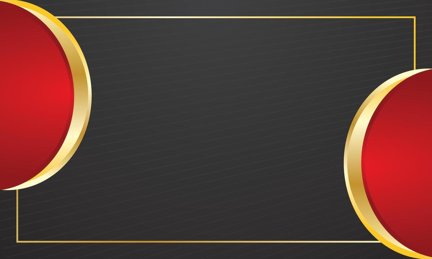 Red and gold curve on black luxury background vector
