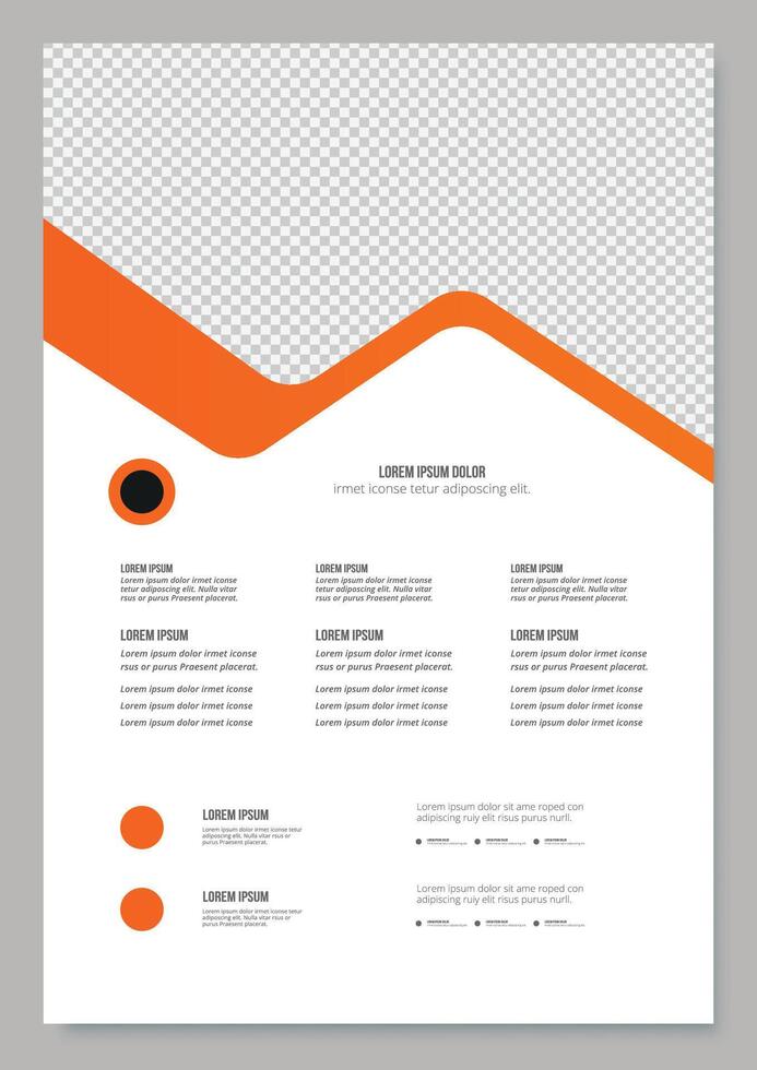 Business Flyer Brochure Template, abstract business flyer vector