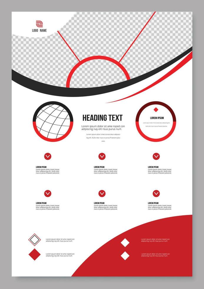 Flyer template, modern template, modern design, perfect for creative professional business vector