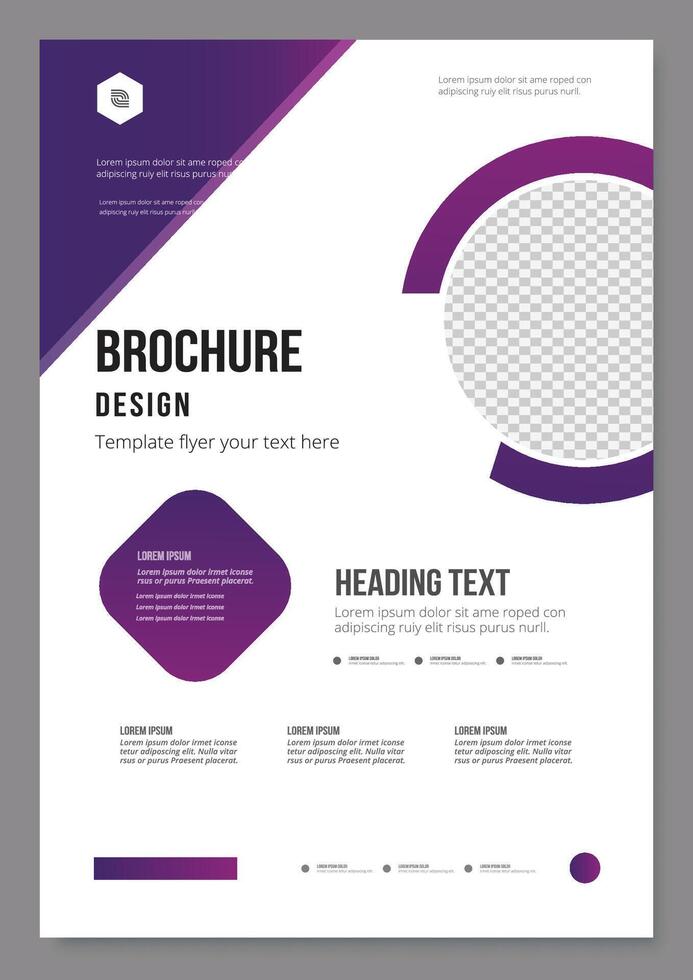 Business Flyer Layout with cover page. new digital marketing. vector