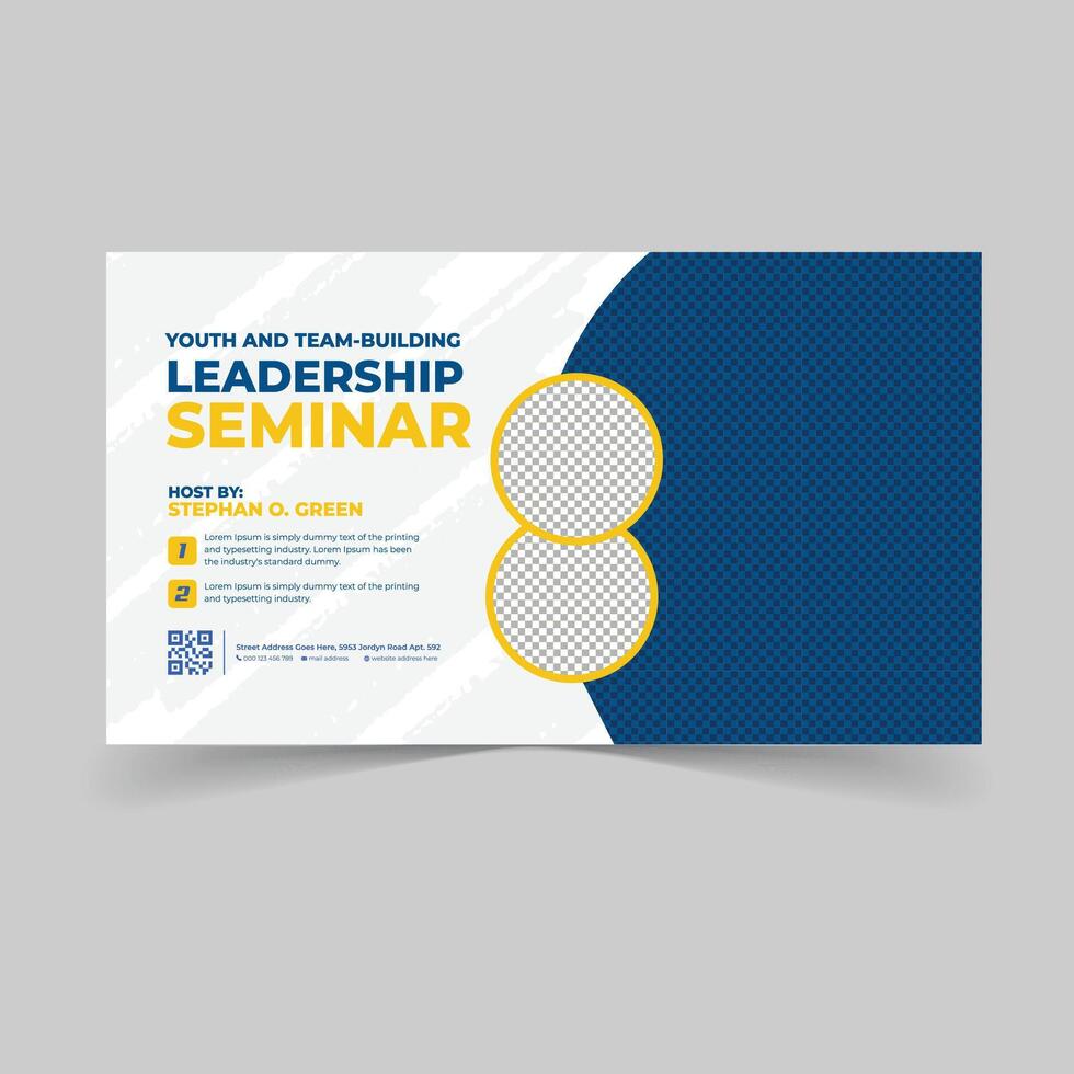 Entrepreneur Webinar Thumbnail Design for Online Courses vector