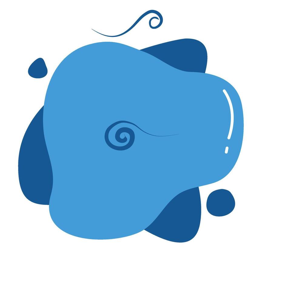 Abstract fluid design element colorful. shapes element vector