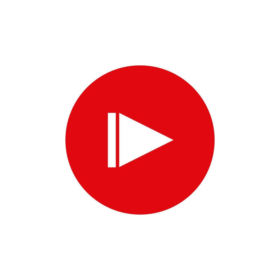 Multimedia Next Play Buttons. Media Player Icons vector