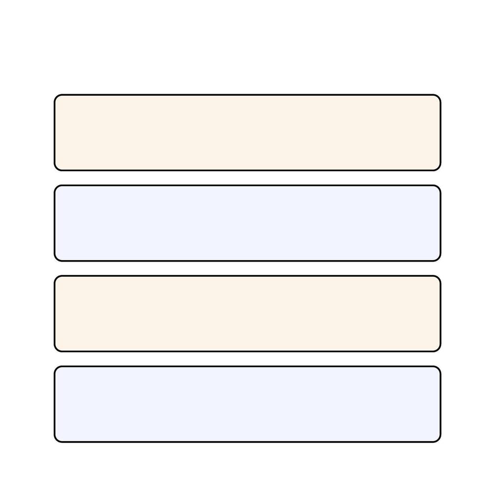 Stacked Text Boxes Design Element vector