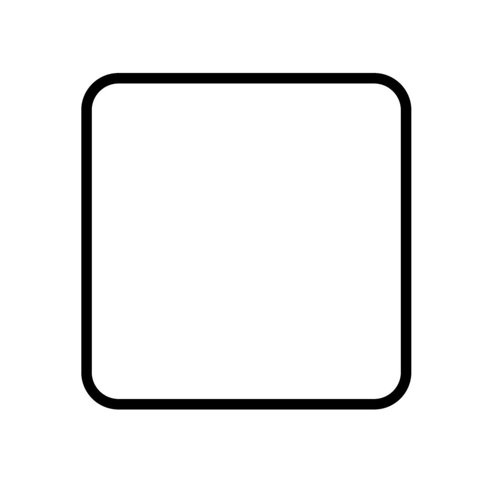 Stop Media flat solid outline icon vector