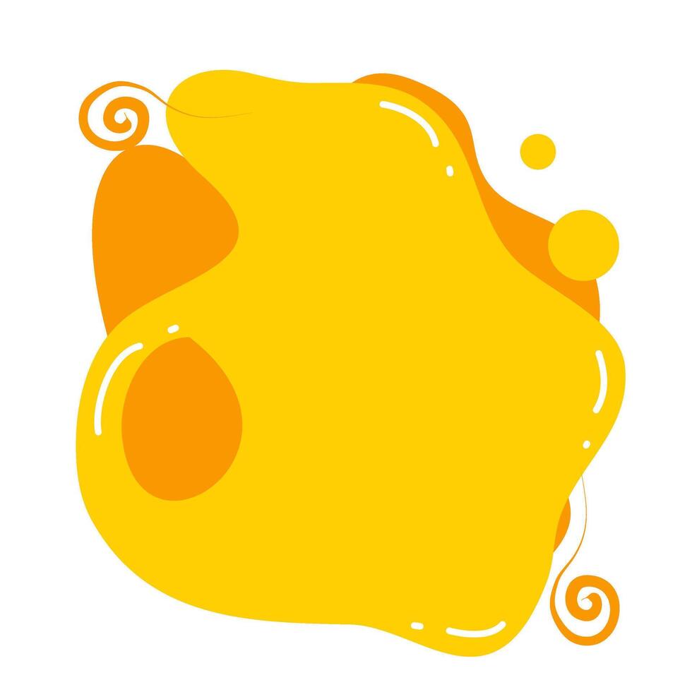 Abstract fluid design element colorful various fluid and splattered vector