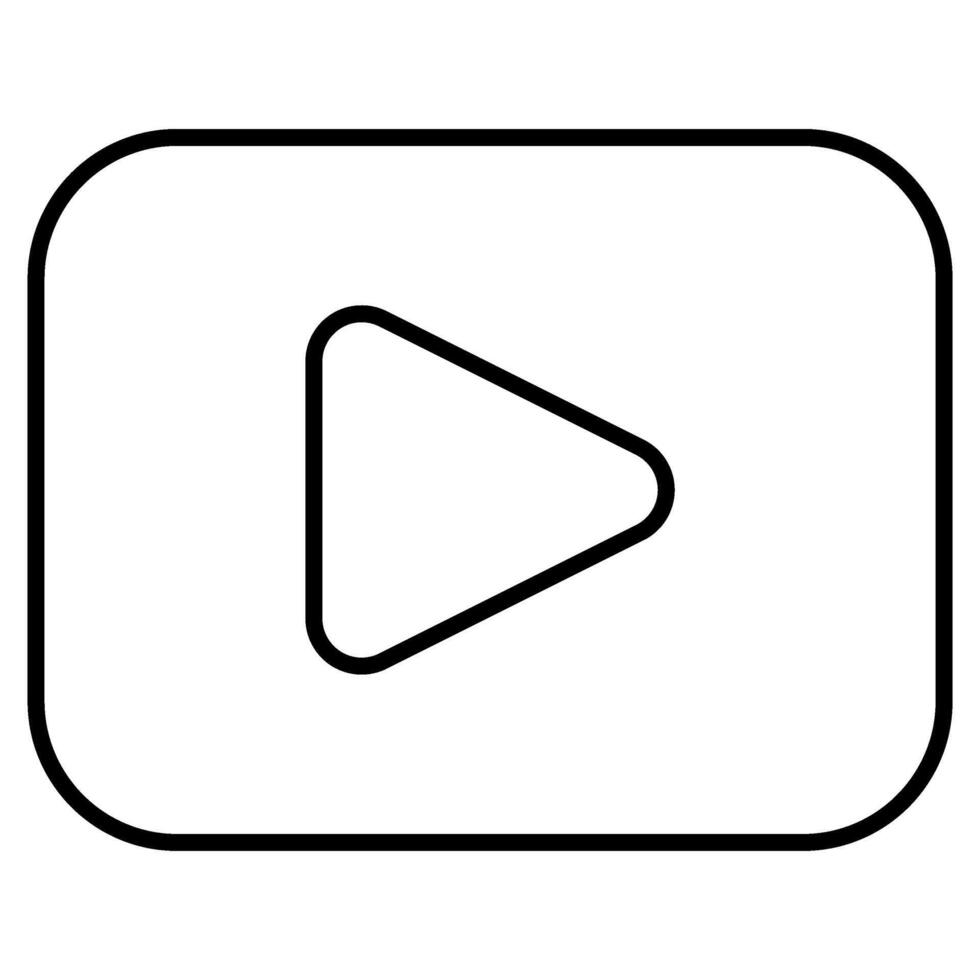 movie icon. Play icon for starting or playing media. vector