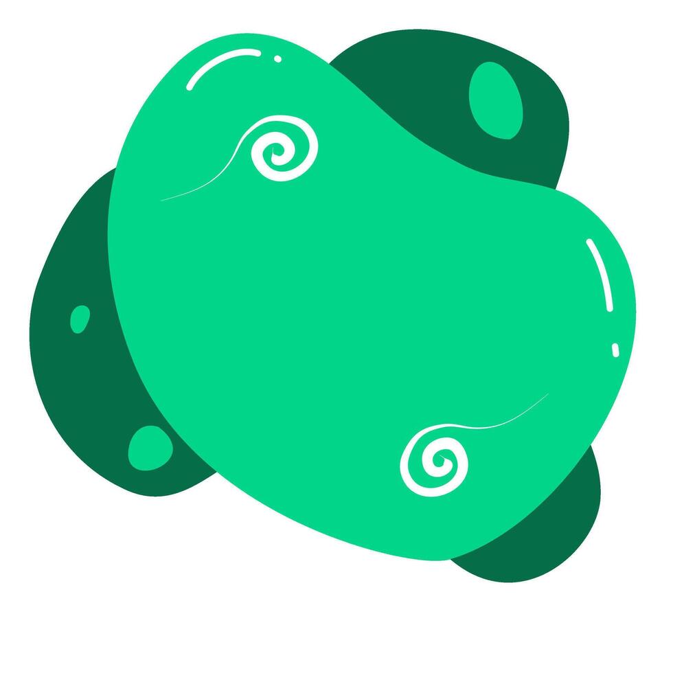 Abstract fluid design element colorful Trendy fluid shape vector