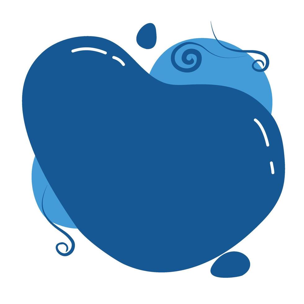 Abstract fluid design element colorful modern shape vector