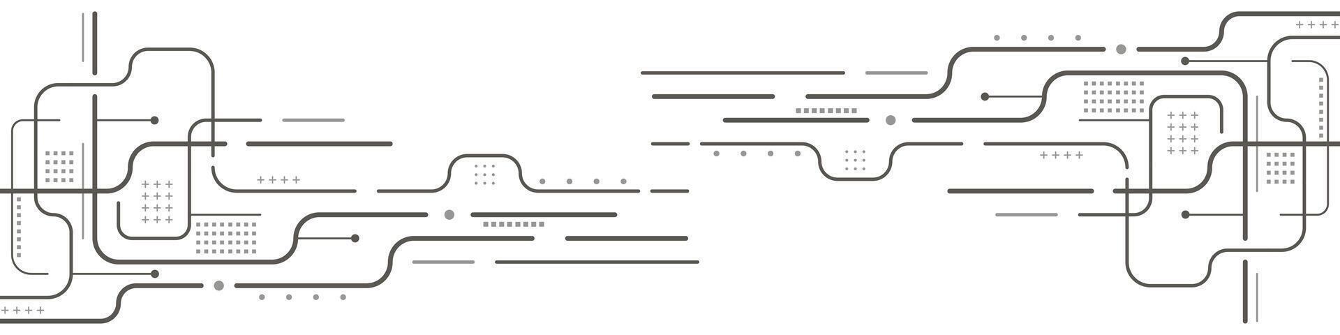 Technology background of lines.The modern concept of digital technology. vector