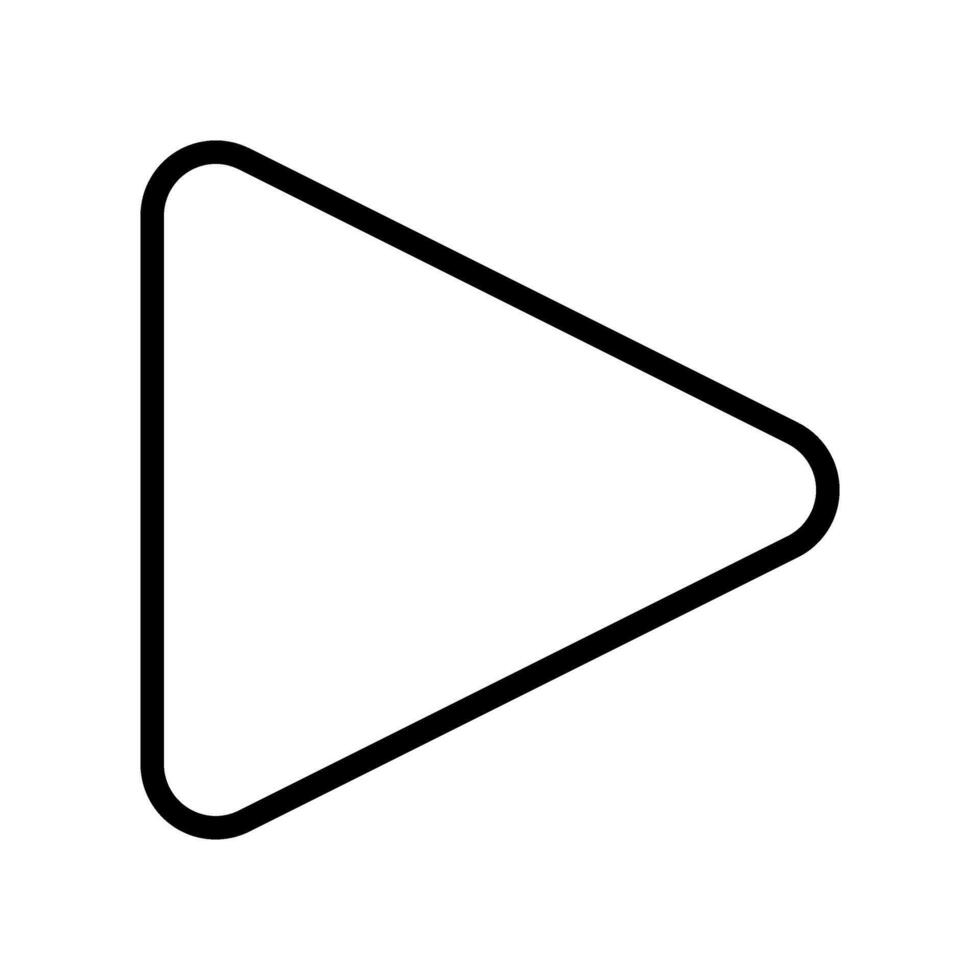 Play or play media flat icon for apps and websites. app icons vector
