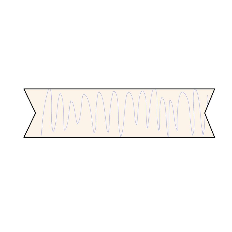 Abstract Ribbon Banner Design Element vector