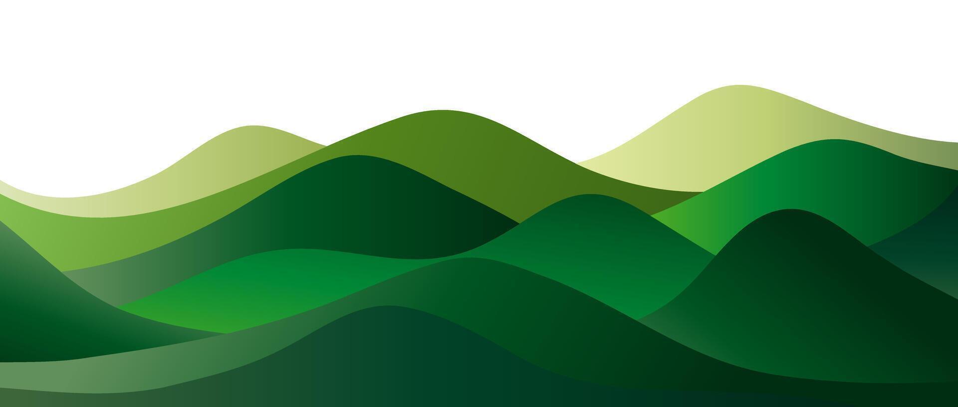 Mountain landscape background creative minimalist modern art print. mountains, hills and forrest. use for print art, poster, cover, banner vector