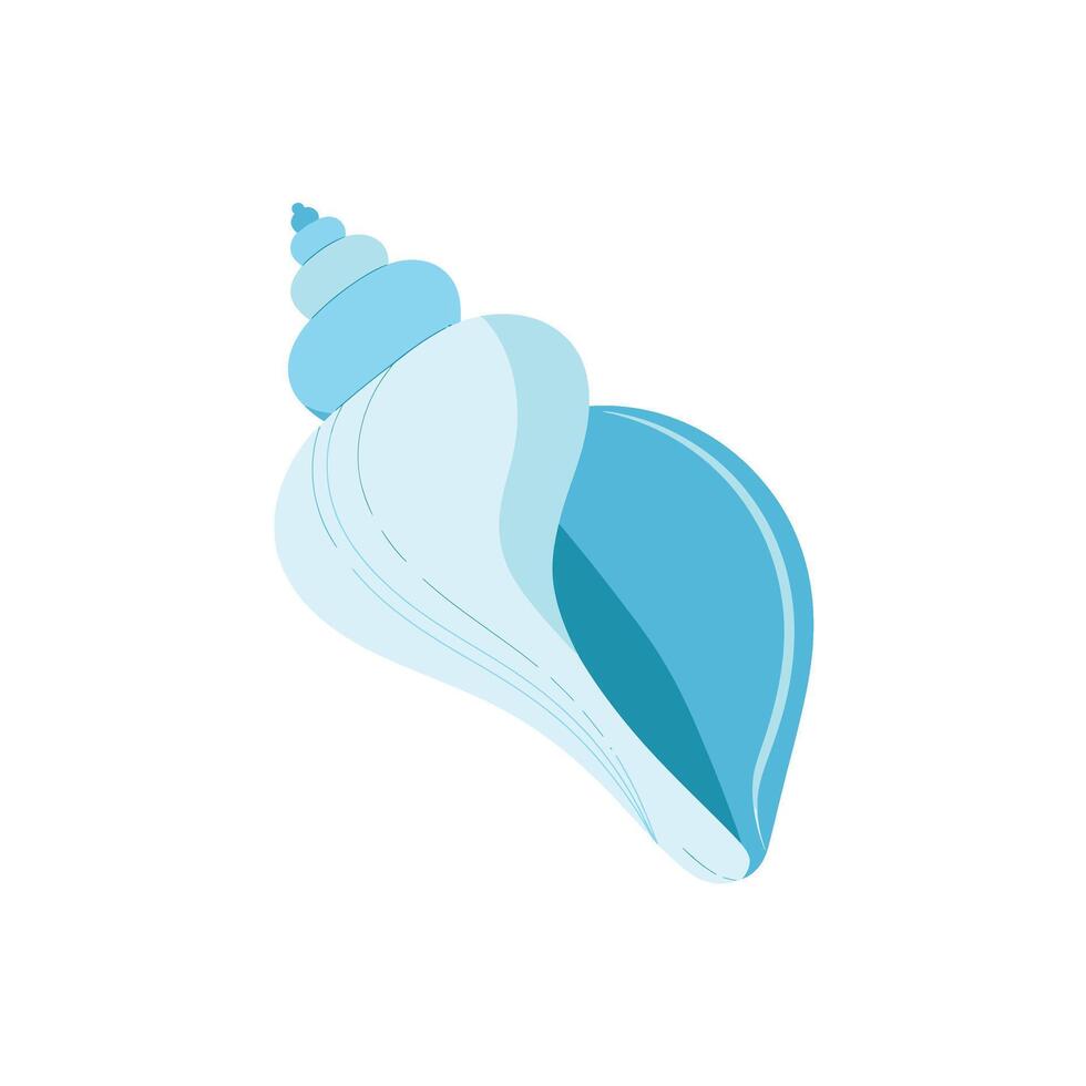 Sea shell icon illustration isolated on white background vector