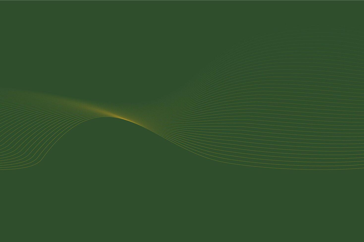 dark green abstract background with wavy lines vector