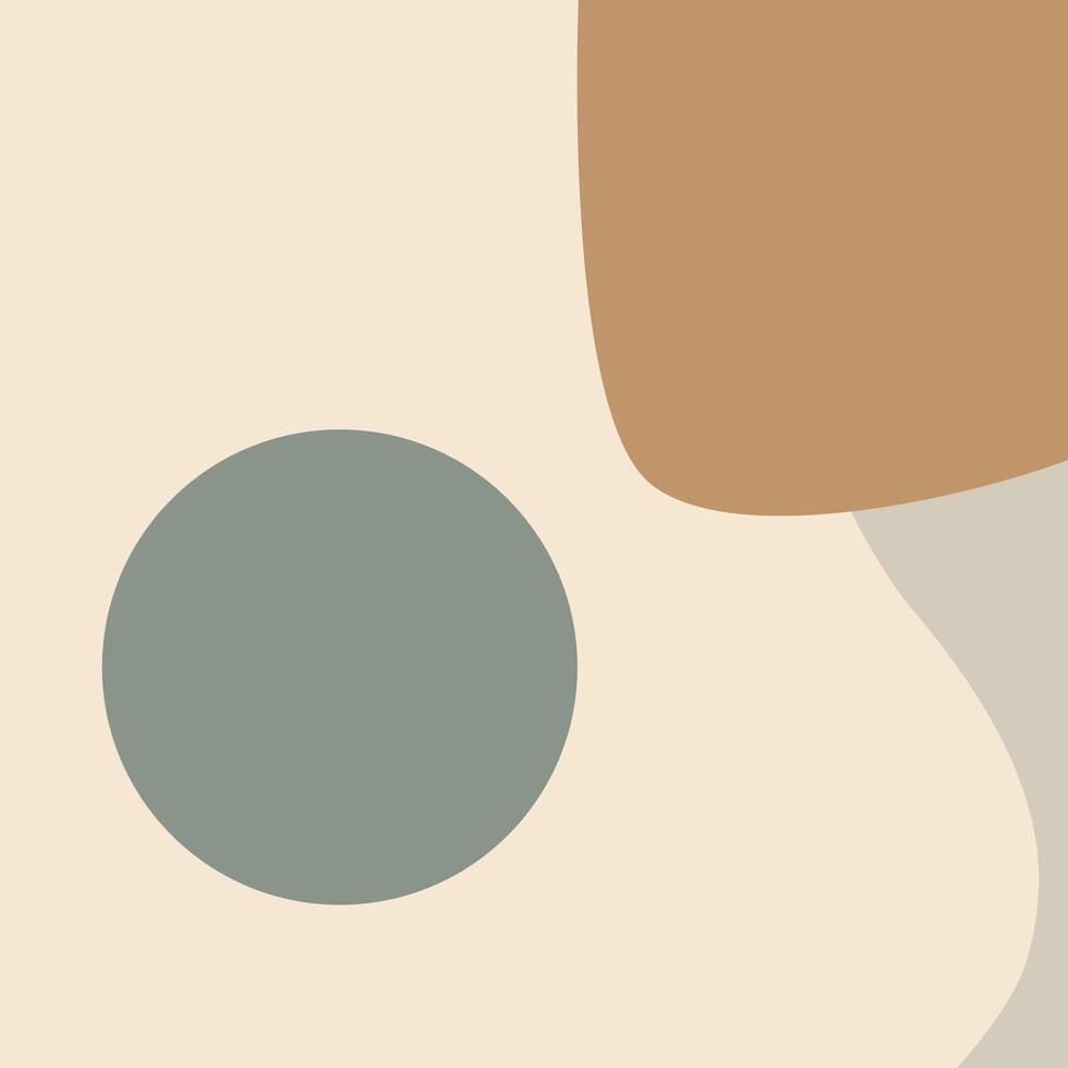 Abstract Background Illustration With One Circle vector