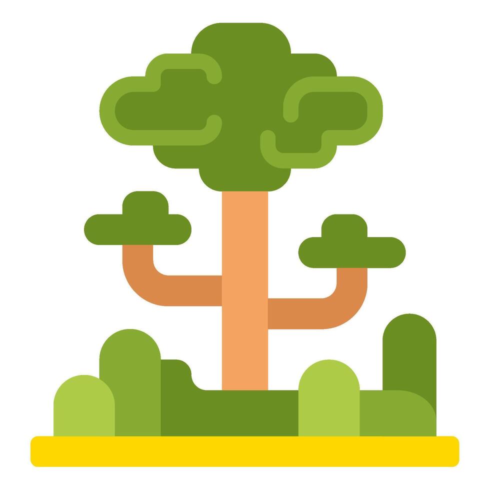 Rainforest Scene in Colombia vector