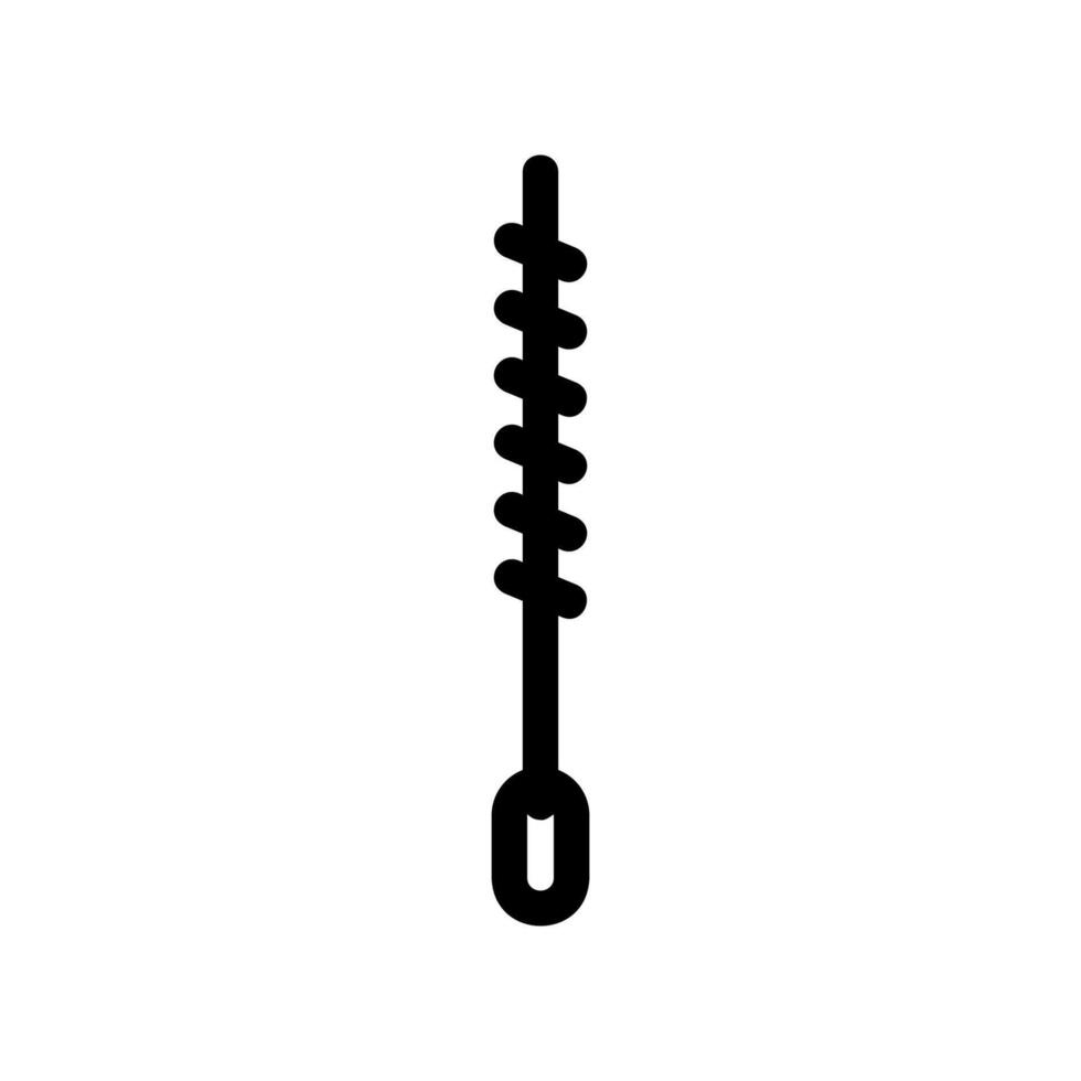 Flexible bottle brush, designed for cleaning intricate hookah components vector
