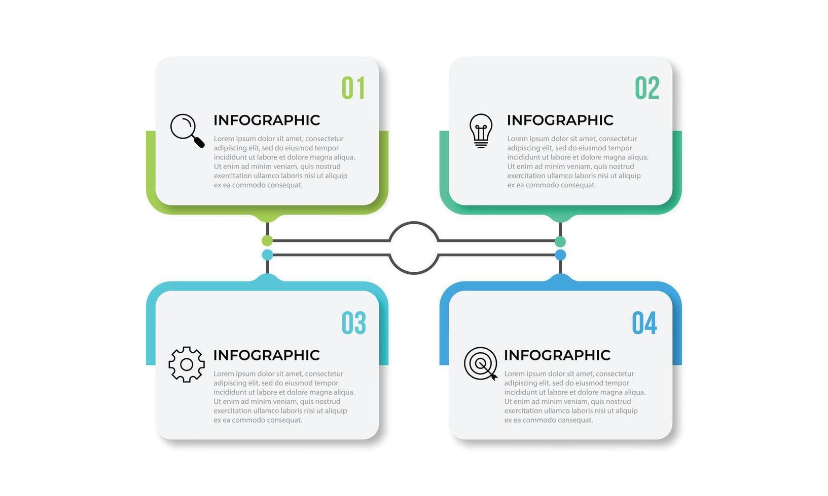 Timeline infographic template. 4 Step timeline journey, calendar Flat simple infographics design template. presentation graph. Business concept with 4 options, vector