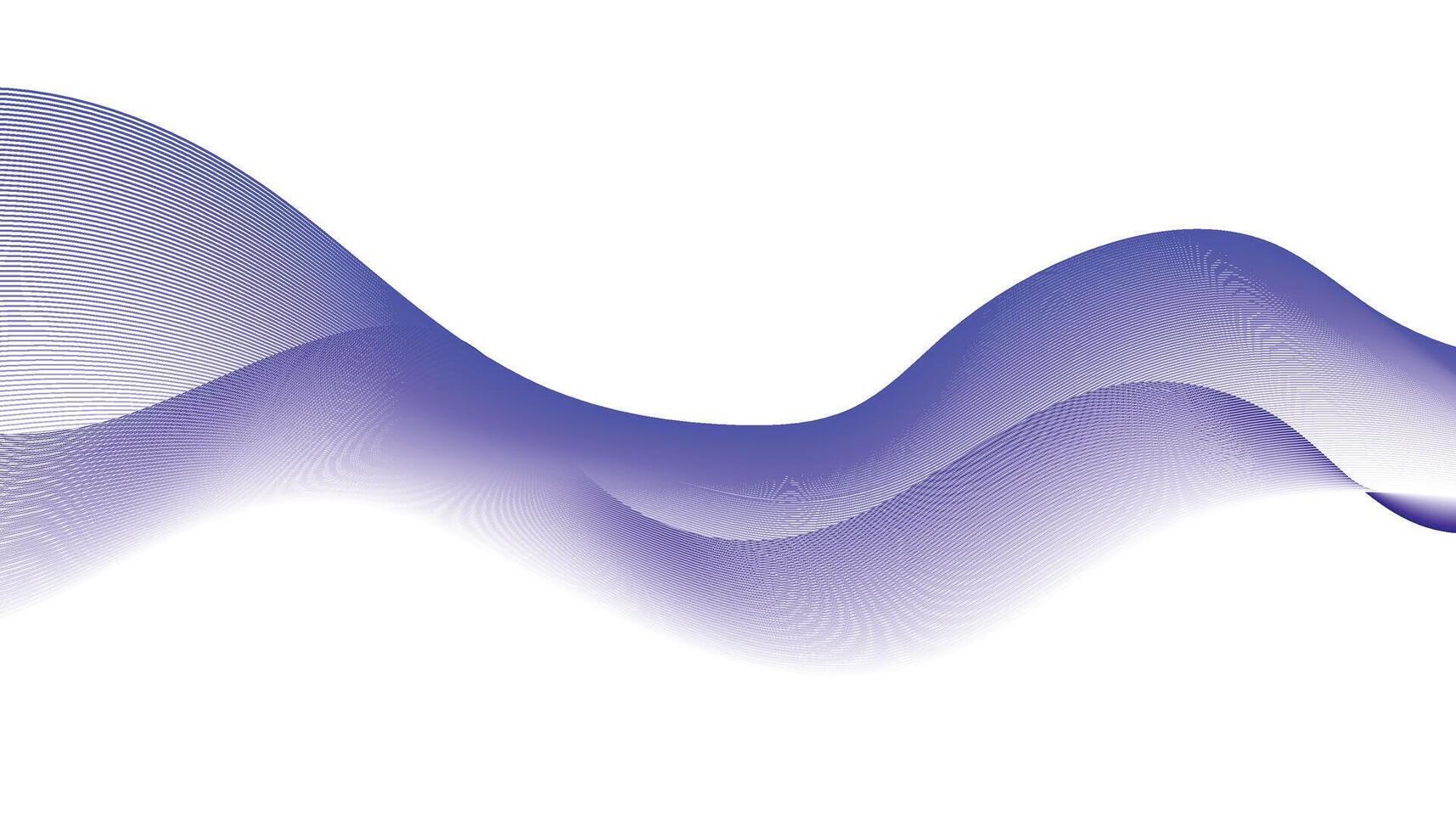 Violet Abstract Wave Lines on White Background vector