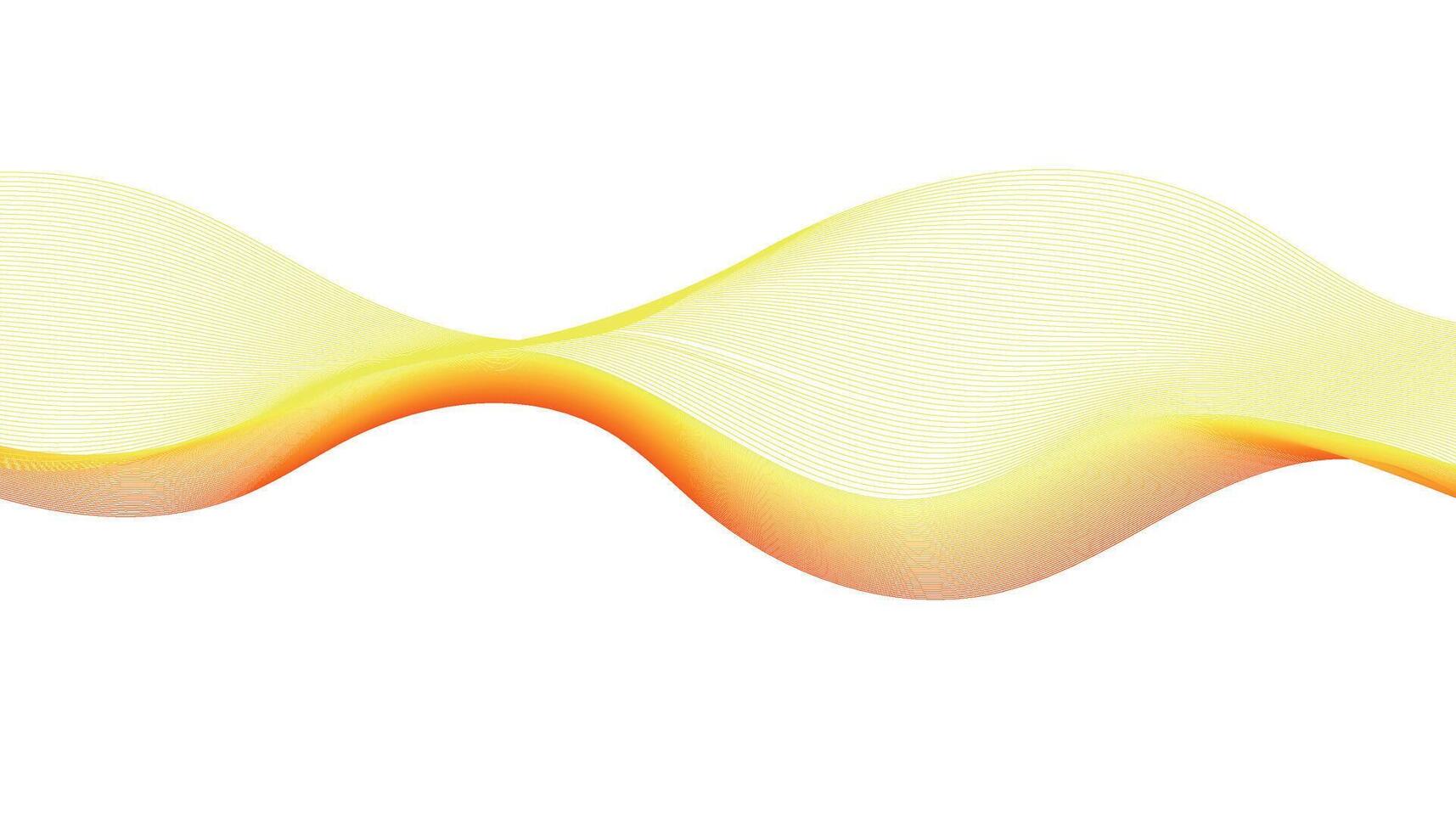 Orange Abstract Wave Background vector