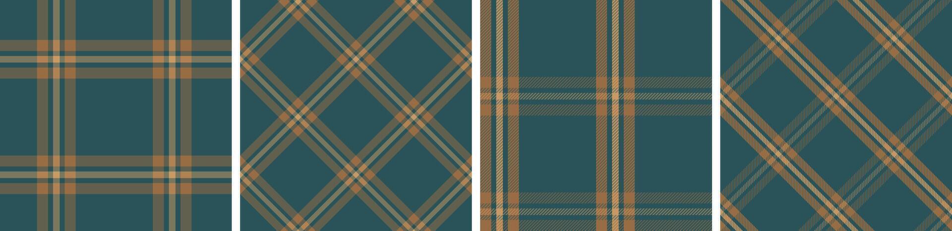Seamless plaid pattern set.tartan dress flannel skirt, tablecloth modern and fashion print. vector