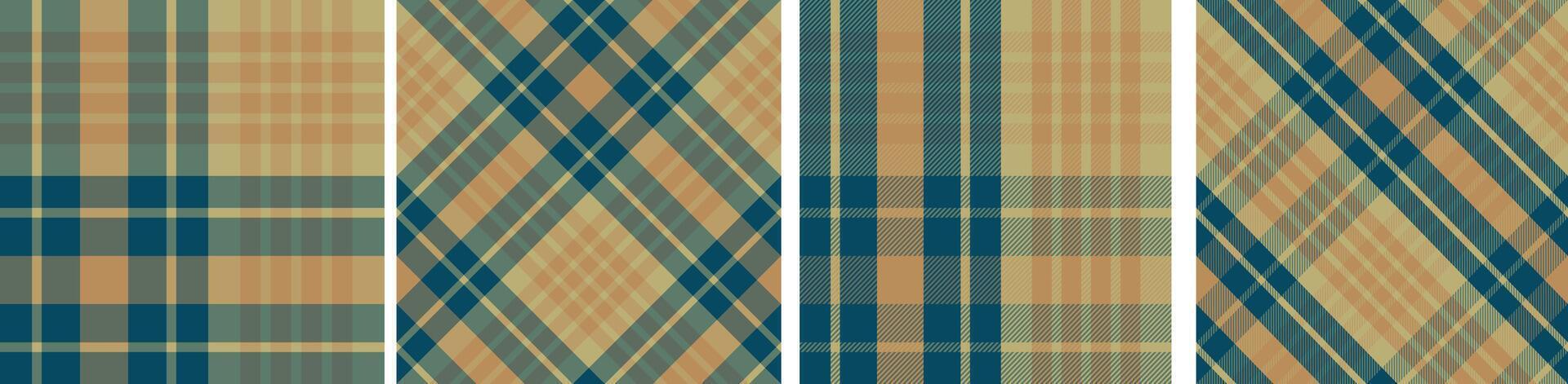 Plaid pattern seamless tartan check plaid for skirt, tablecloth, blanket, duvet,other modern fashion print. vector