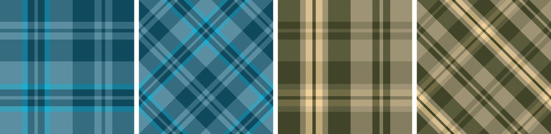 Buffalo plaid seamless check plaid for skirt tablecloth, blanket, duvet other modern fashion print. vector