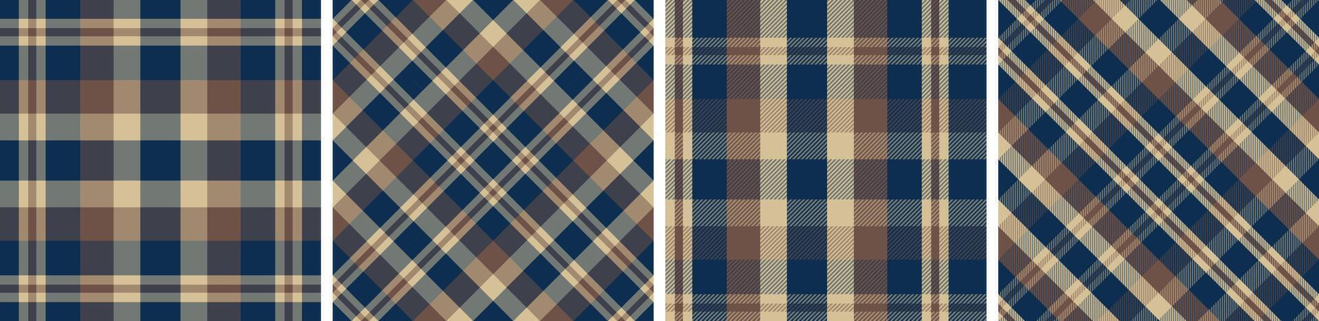 Plaid pattern seamless tartan check plaid for skirt, tablecloth, blanket, duvet cover,modern fashion print. vector
