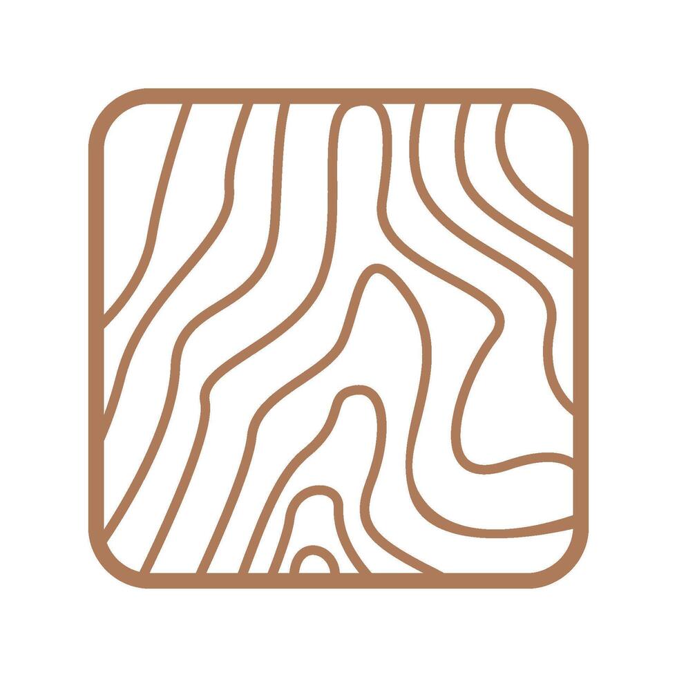Wooden texture icon illustration vector