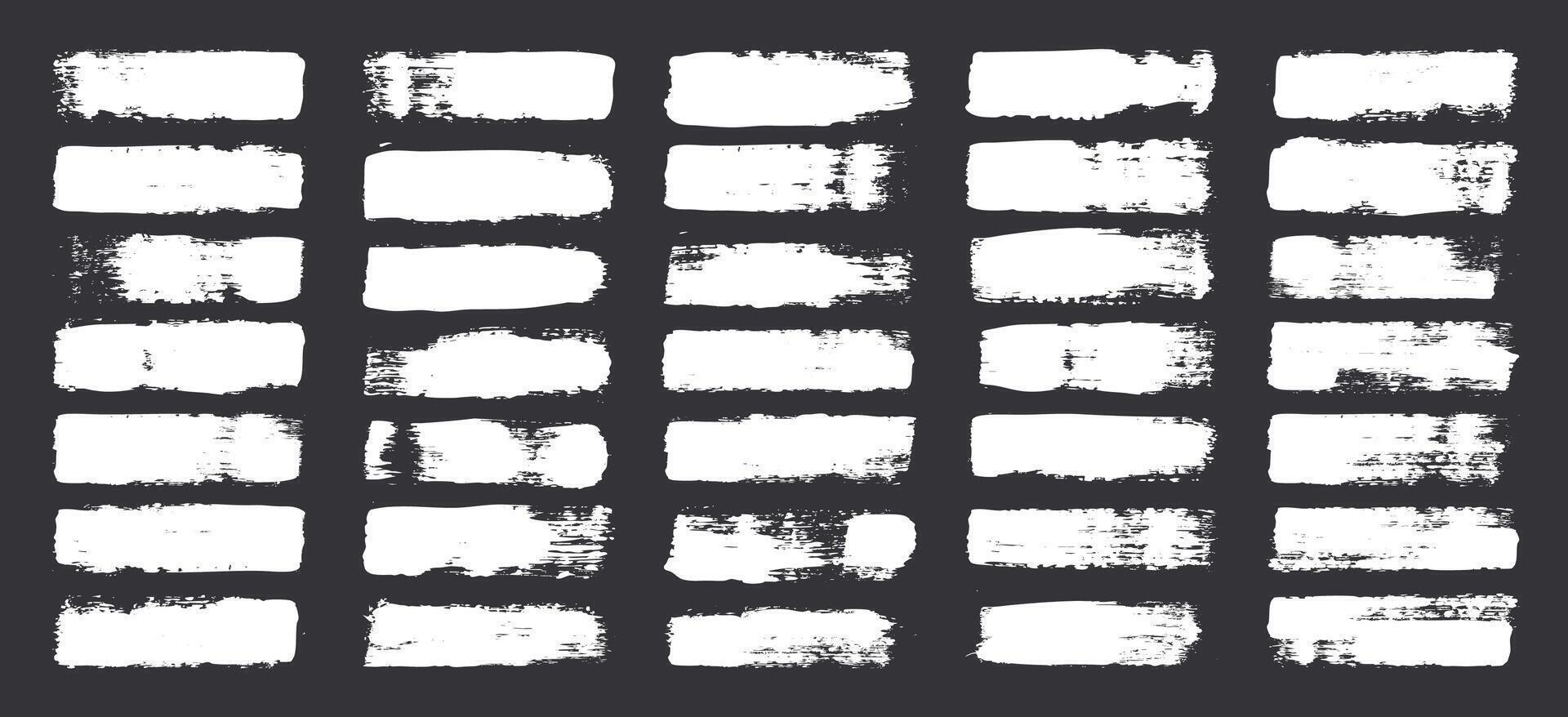 Grunge brush strokes, lines, ink smudges, hand-drawn scribble shapes. Handmade sketchy marks, acrylic stains, charcoal streaks. Paint textures, dry brush effect. Marker underline. illustration vector
