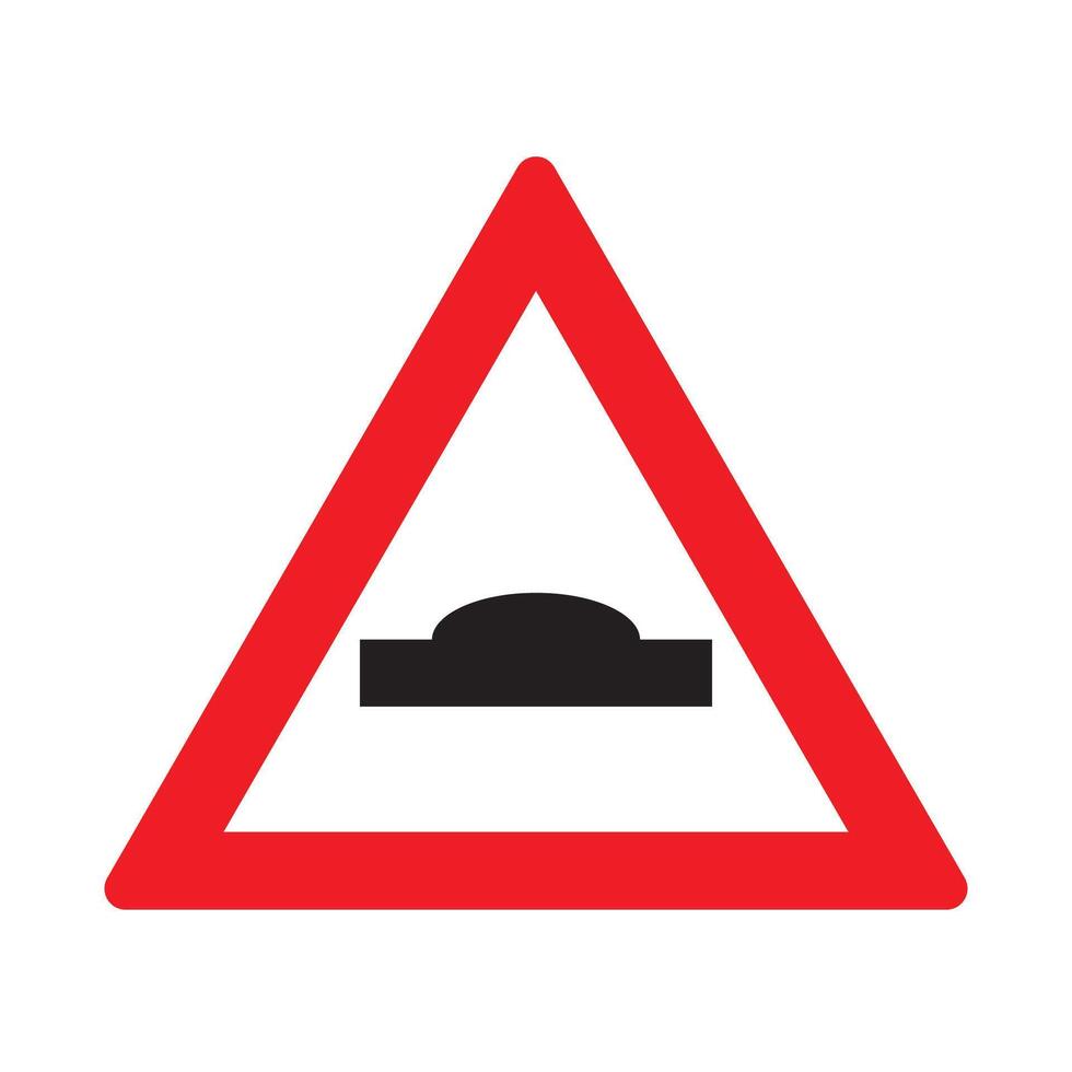 The Illustration of Triangle Speed Bumps vector