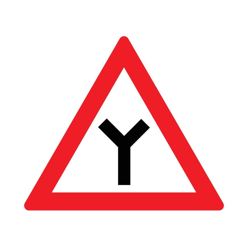 The Illustration of Triangle Y Intersection vector