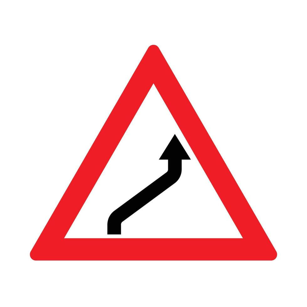 The Illustration of Triangle Reverse Curve vector