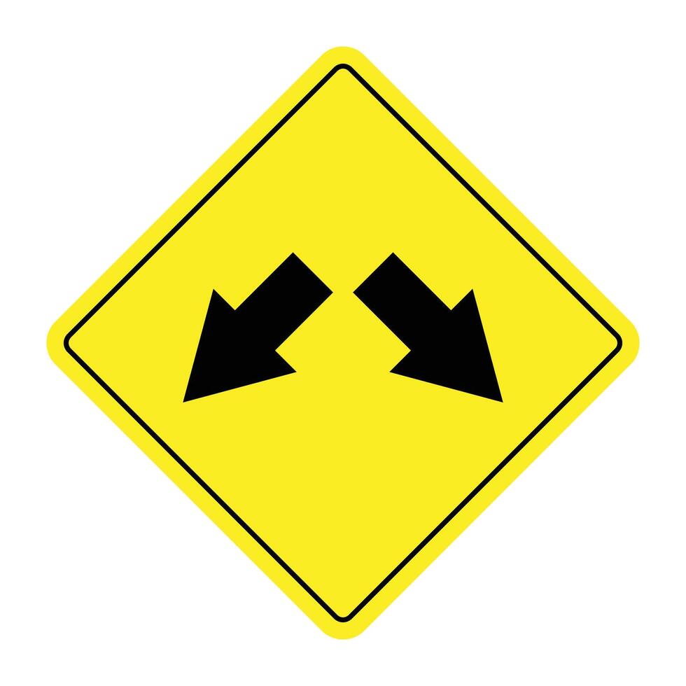 Dual Track Sign The Illustration vector