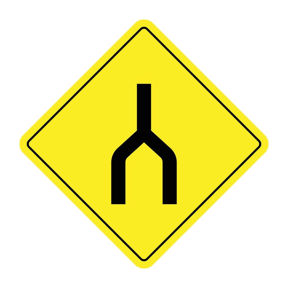 Dual Carriageway End The Illustration vector