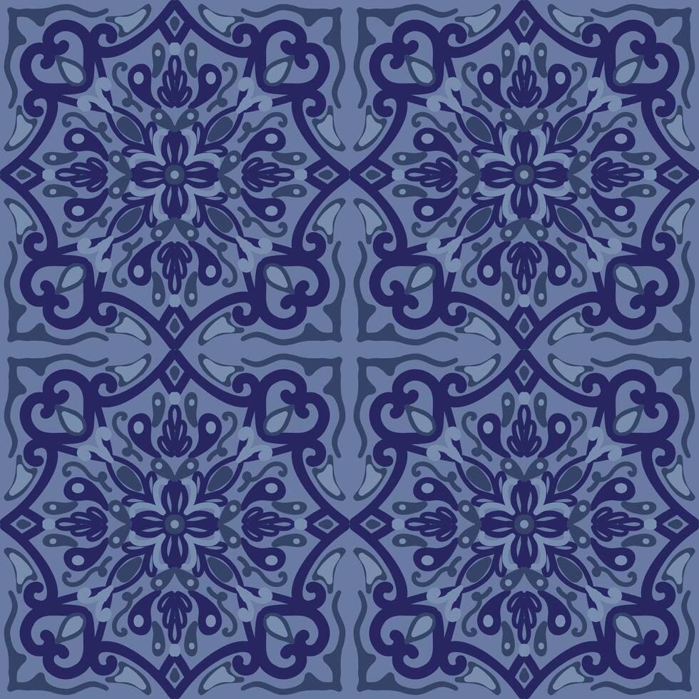 250610 line scribble on blue seamless background vector