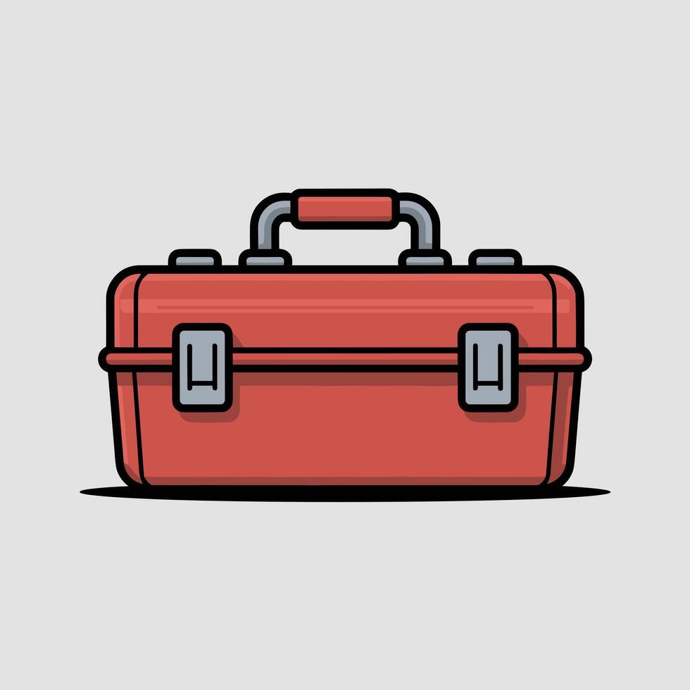 Heavy Duty Toolbox for Workshop Use vector