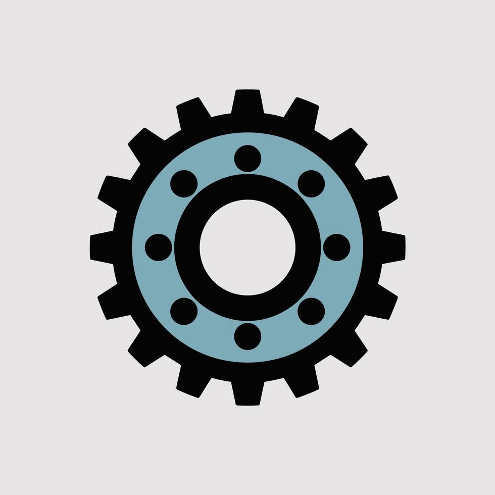 Technical Illustration of Multiple Gear Wheels vector