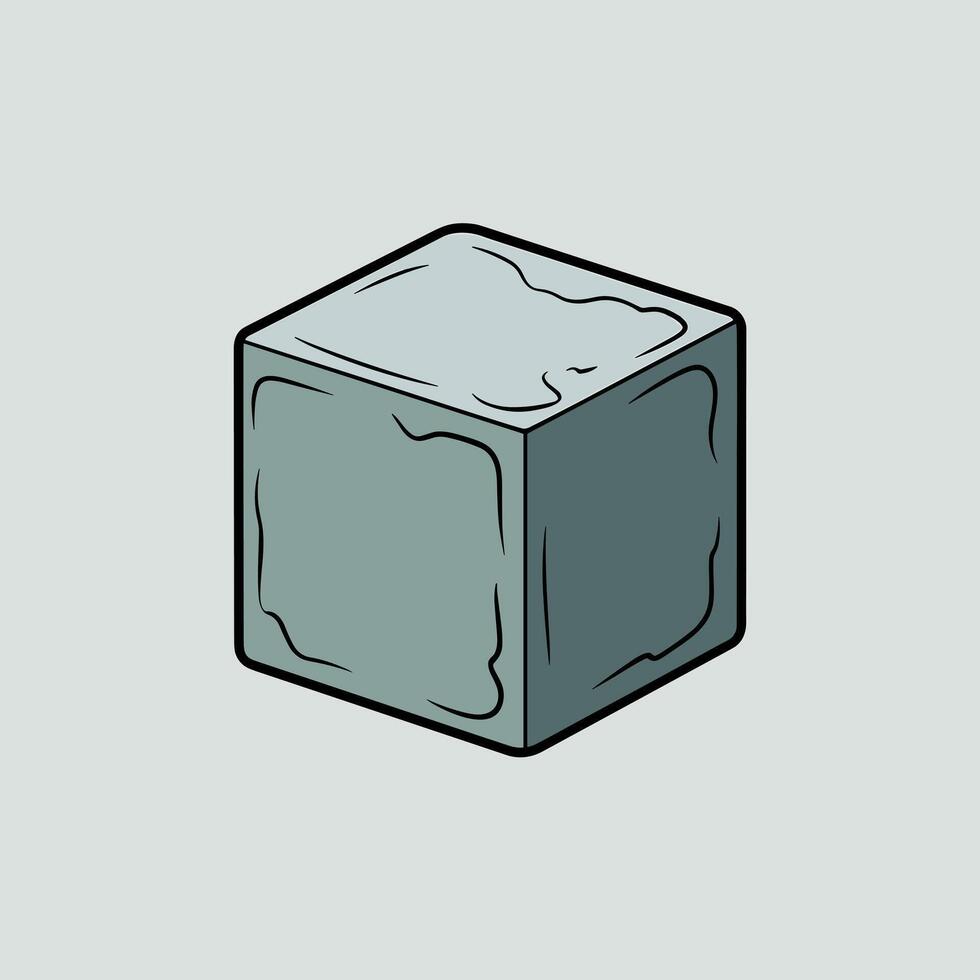 Flat Illustration of a Standard Concrete Block vector