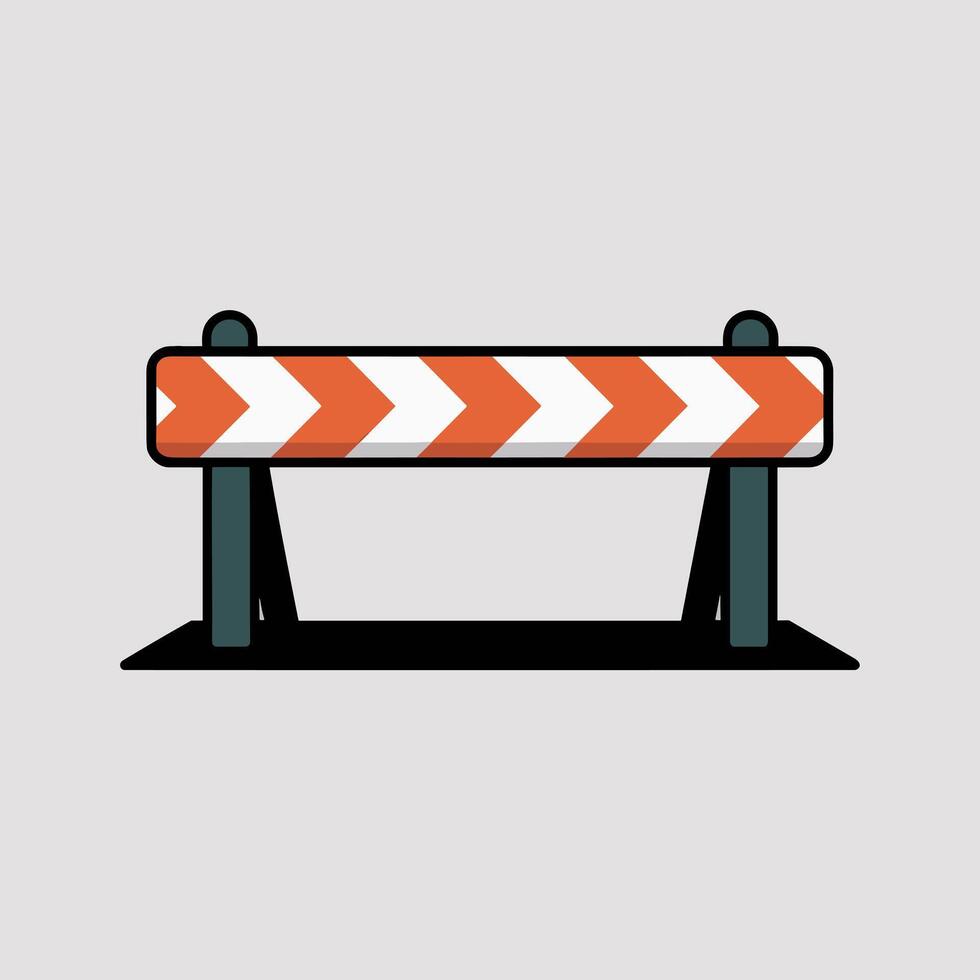 Safety Barrier with Striped Pattern vector