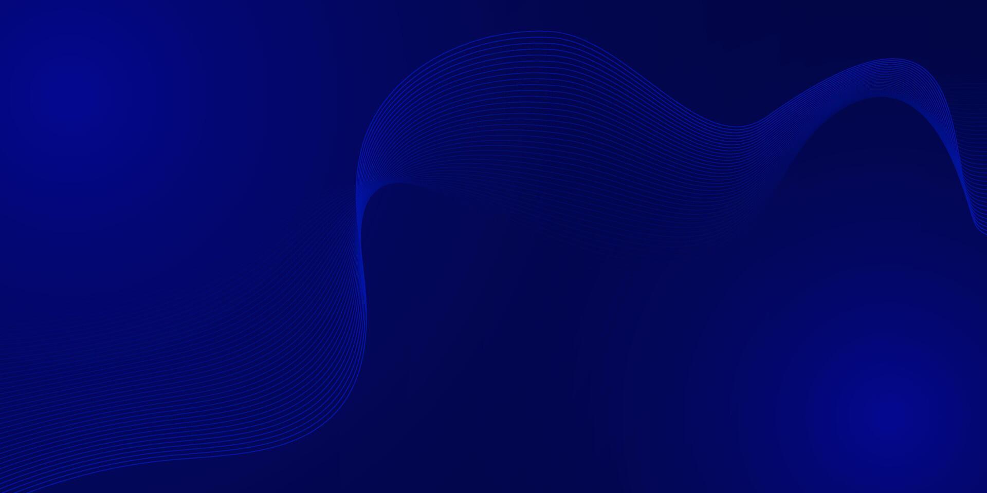 Elegant dark blue abstract wave design, ideal for premium business cards, professional presentations, or digital marketing visuals. vector