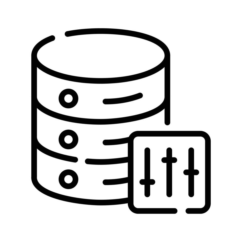Have a look at this database setting outline icon vector