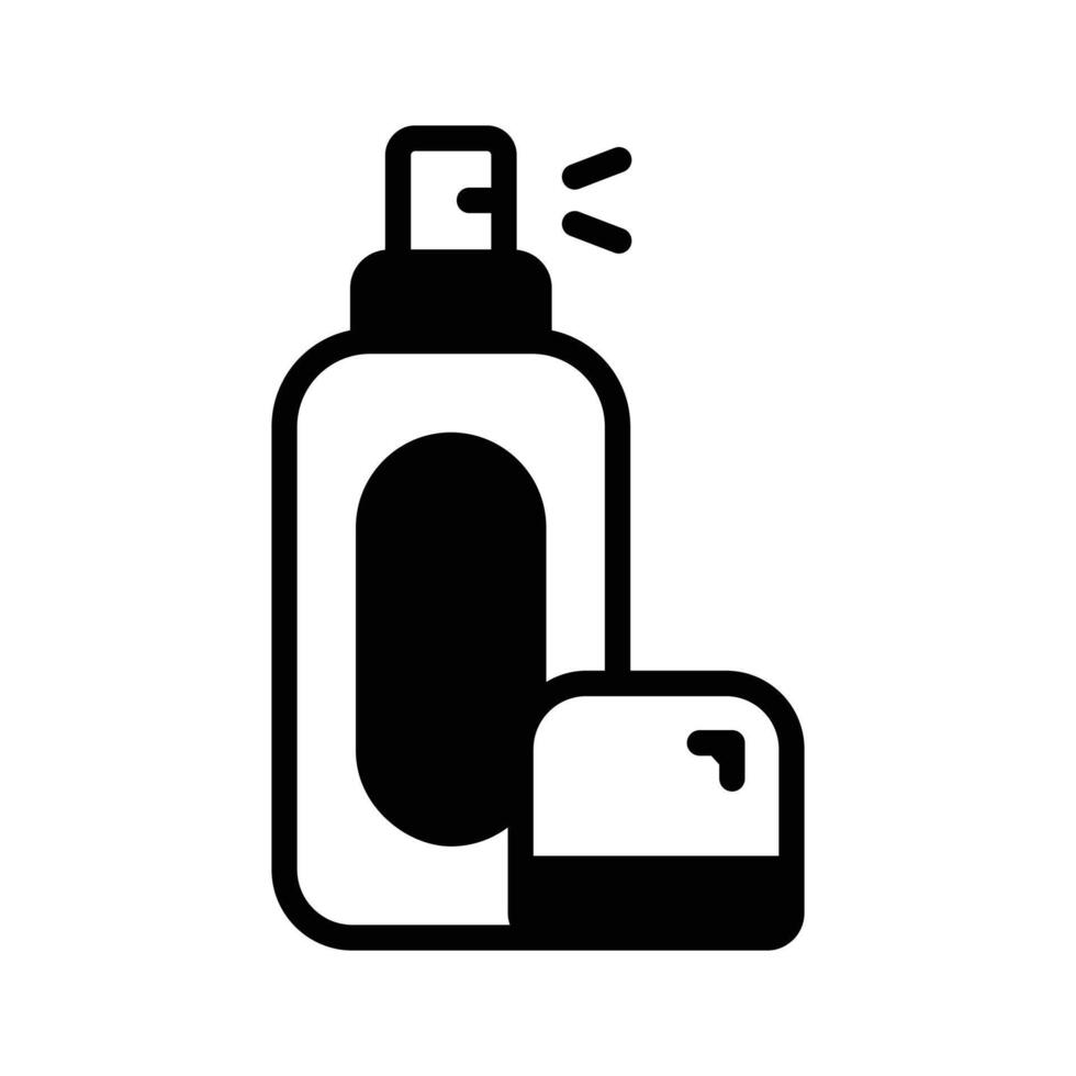 Get this glyph style icon of cool face mist. vector