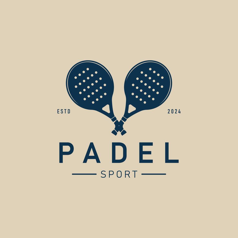 padel tennis logo, padel sport logo illustration design graphic vector