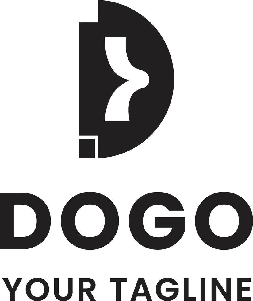 Letter D Logo Design Modern Minimal Monogram for Branding and Identity vector