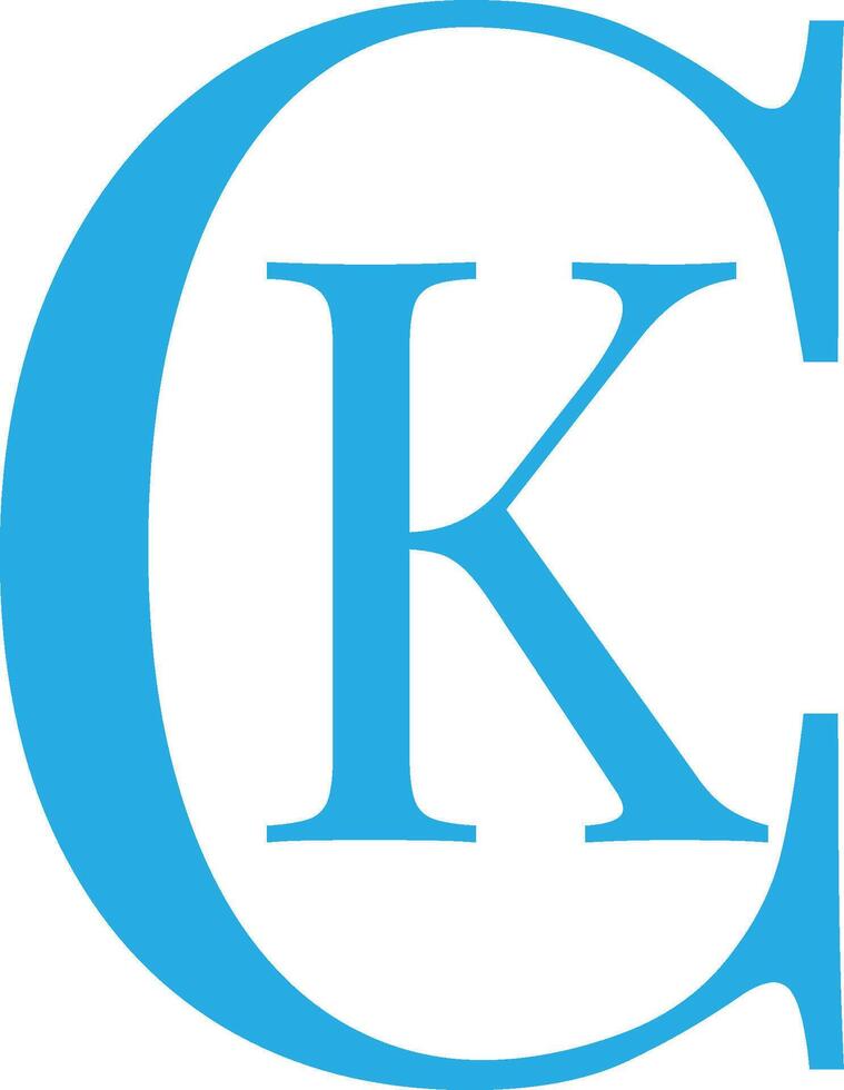 CK Letter Logo Design Bold and Clean C and K Monogram Logo vector