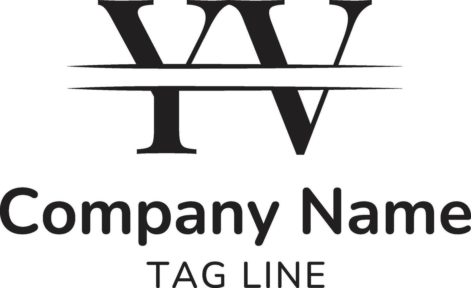 YV Letter Logo Design Unique Y and V Monogram for Branding vector
