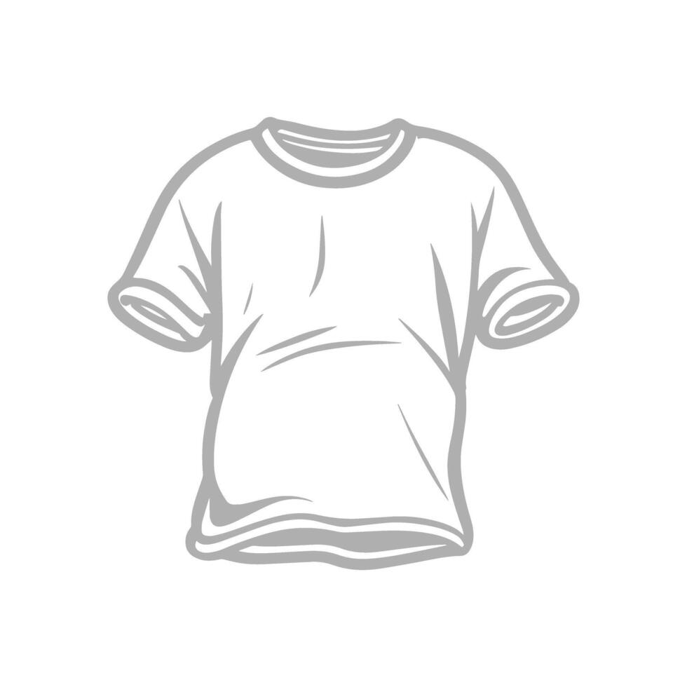 A tshirt is shown on a white background vector