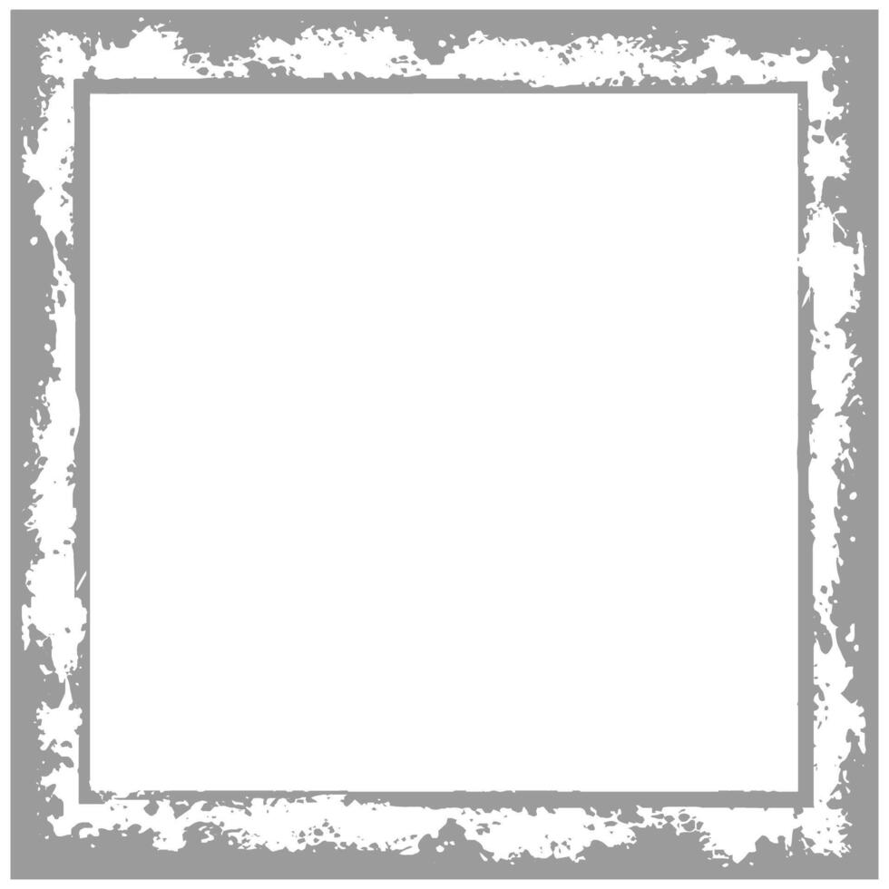 A square frame with a white border vector